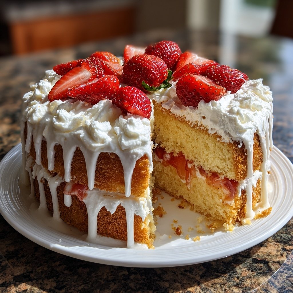 Dessert Vanilla Sponge Cake