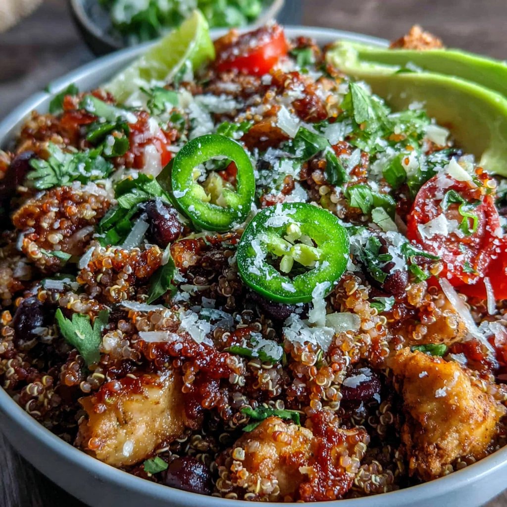 Spicy Chicken Quinoa Bowl