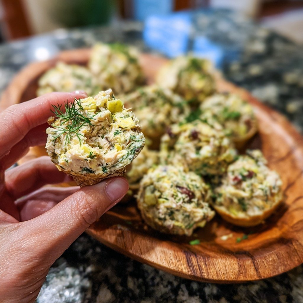 Lemon-Dill Tuna Salad Bites