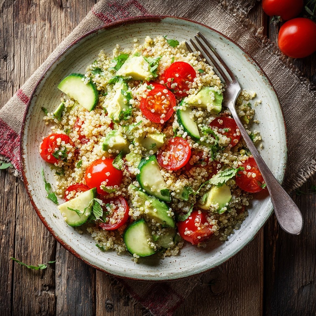 Healthy Avocado Quinoa Salad