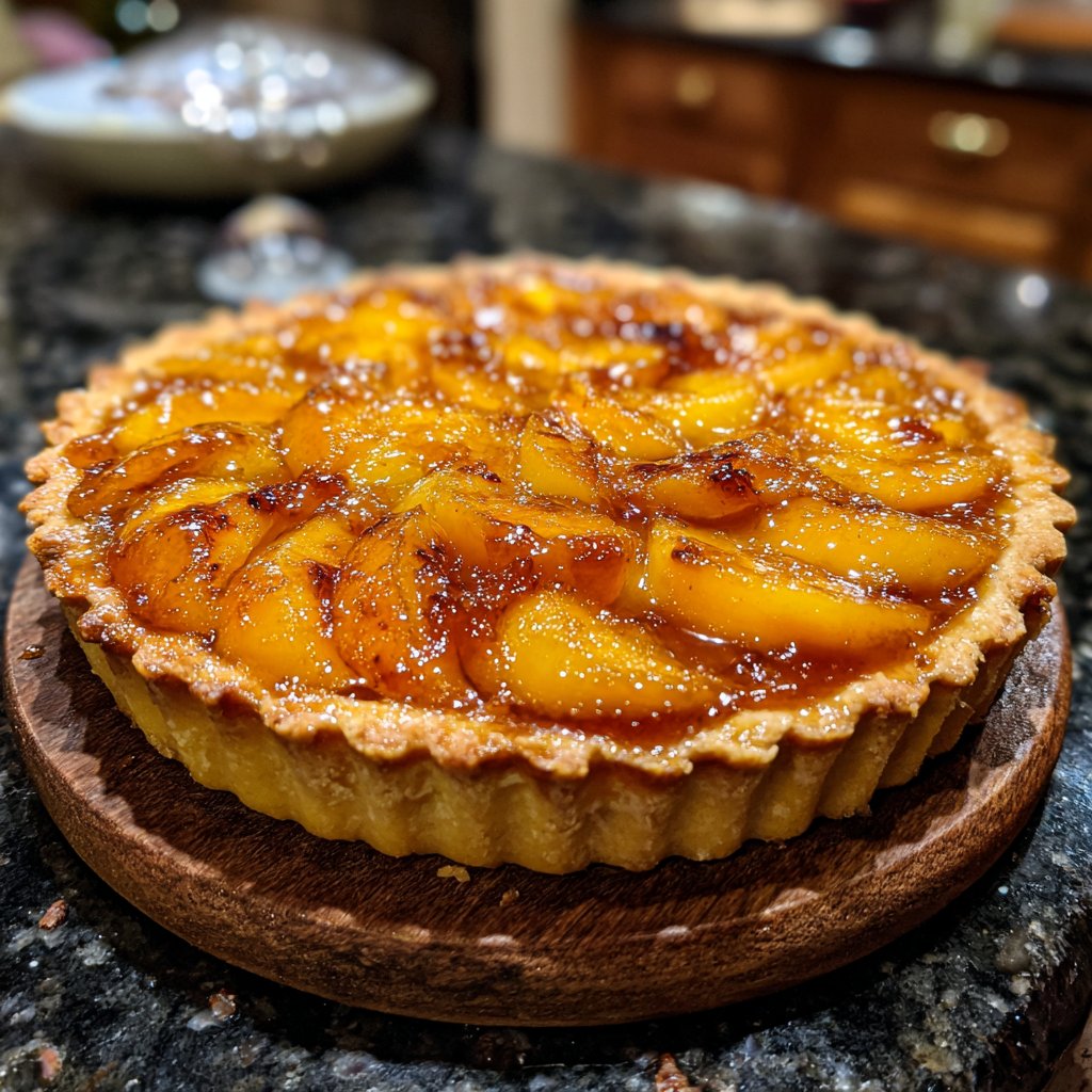Caramelized Peach Tart
